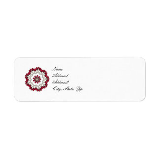 Etiqueta Calidoscópio de Diamantes e Rubis