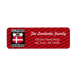 Etiqueta California Danish Address Labels