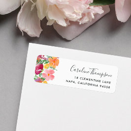 Etiqueta California Poppy Return Address