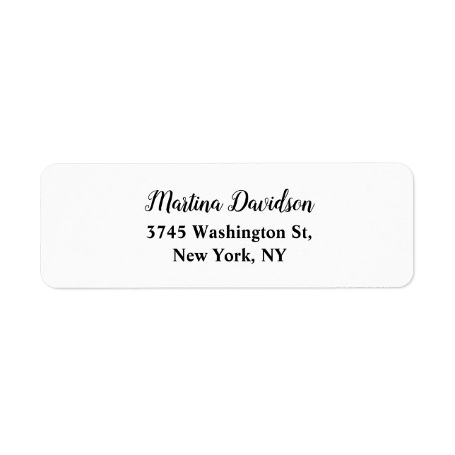 Etiqueta Caligrafia criativa única original (Frente)