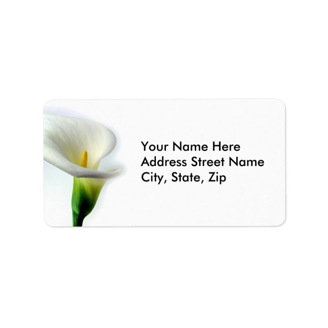 Etiqueta Calla (Frente)