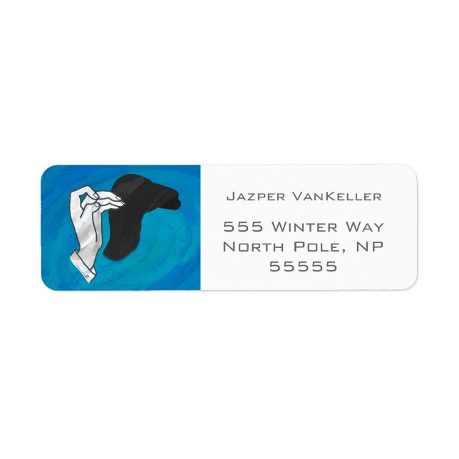 Etiqueta Camelo Sombra em Azul (Frente)