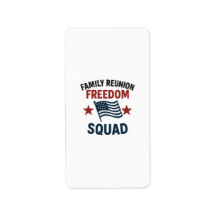 Etiqueta Camisa de Reunião da Família Freedom Squad – Patri