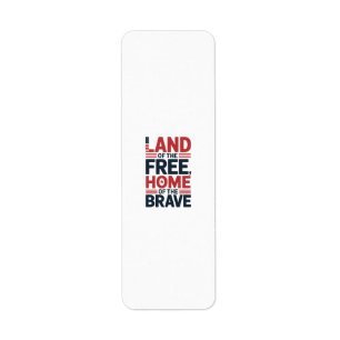 Etiqueta Camisa EUA Terra Livre Lar dos Bravos