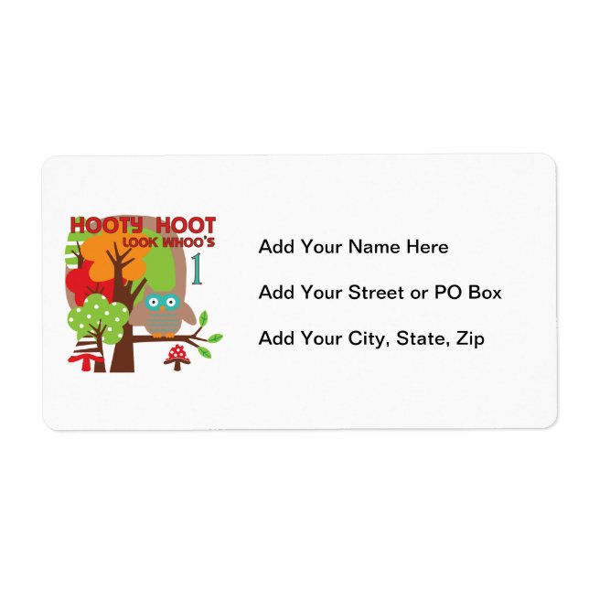 Etiqueta Camisas de aniversário e presentes (Frente)