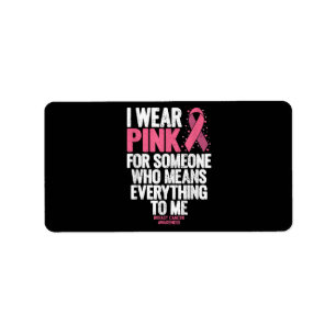 Etiqueta Camisas de sensibilização do Cancer para o seio fa