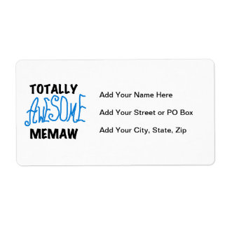 Etiqueta Camiseta e presentes azuis totalmente