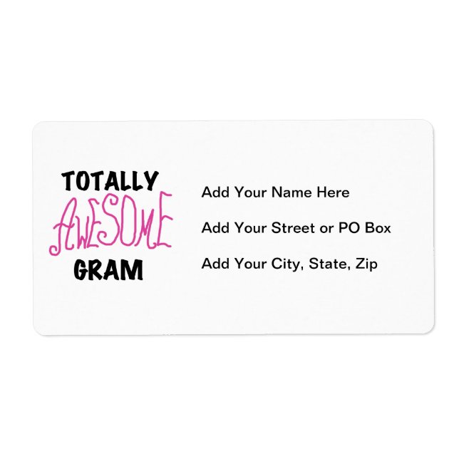 Etiqueta Camiseta e presentes totalmente impressionantes do (Frente)