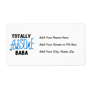 Etiqueta Camisetas Baba e presentes totalmente incríveis