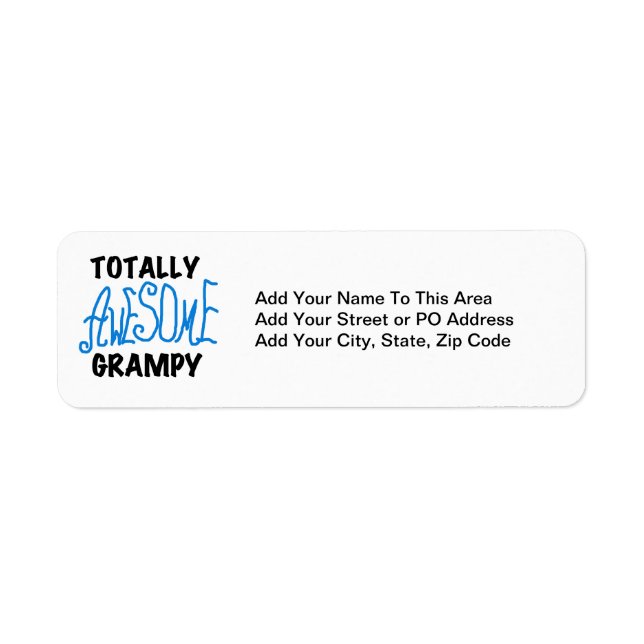 Etiqueta Camisetas e presentes completamente incríveis (Frente)