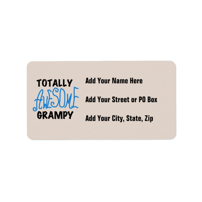 Etiqueta Camisetas e presentes completamente incríveis (Frente)