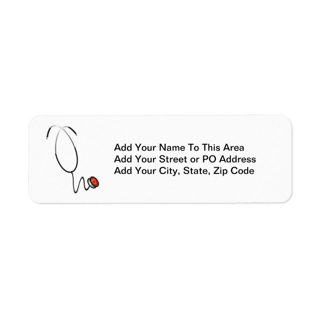 Etiqueta Camisetas e presentes do estetoscópio (Frente)