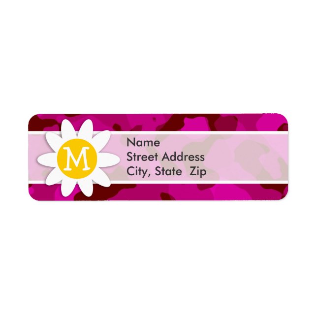 Etiqueta Camo de Cerise Profunda; Camouflage.gif (Frente)