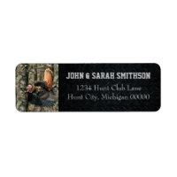 Camo e Black Wild Turkey Return Address