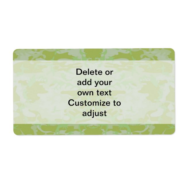 Etiqueta Camo verde (Frente)
