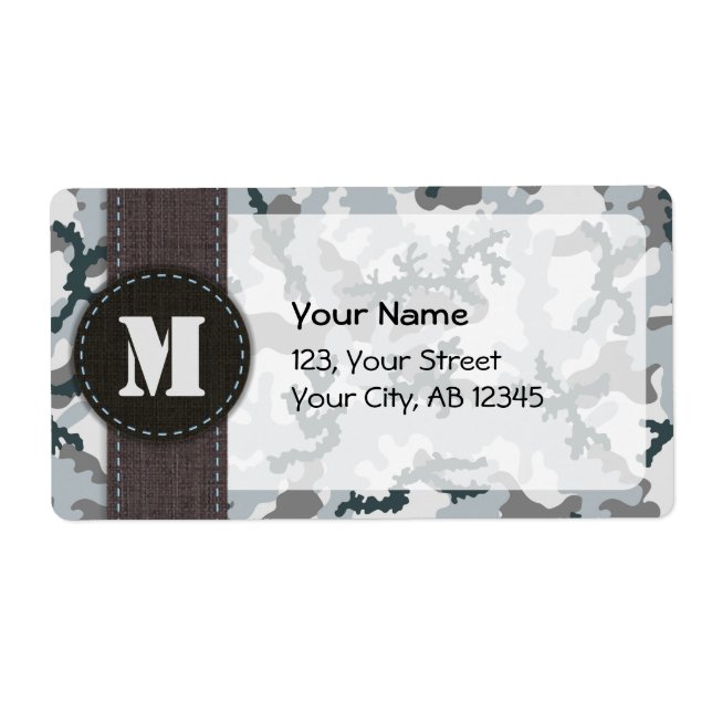 Etiqueta Camuflagem urbana (Frente)