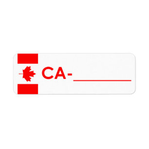 Etiqueta Canadá da "estilo da identificação de