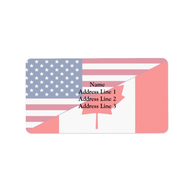 Etiqueta Canadá E Estados Unidos, híbridos (Frente)