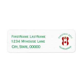 Etiqueta Canadiano Angel Flag Personalizado