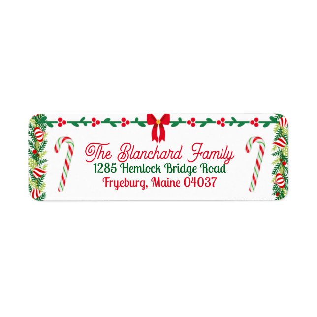 Etiqueta Canais de concha e doces personalizáveis (Frente)