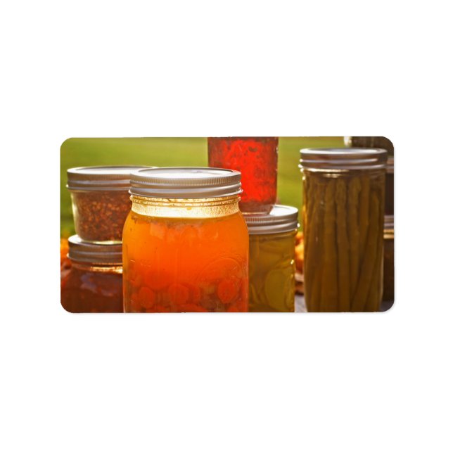 Etiqueta Canning no outono (Frente)