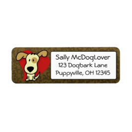 Etiqueta Cão Adorável