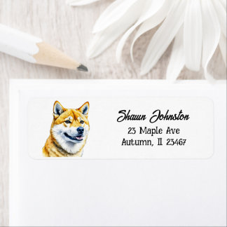 Etiqueta Cão Shiba Inu Personalizado