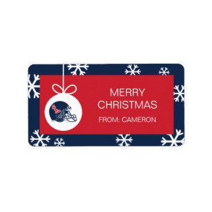 Etiqueta Capacete Ole Miss Futebol Azul escuro