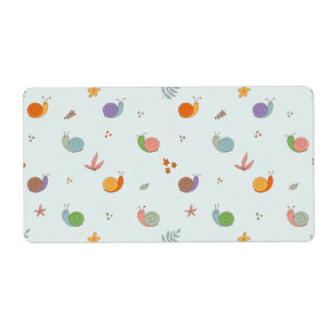 Etiqueta Caracóis engraçados