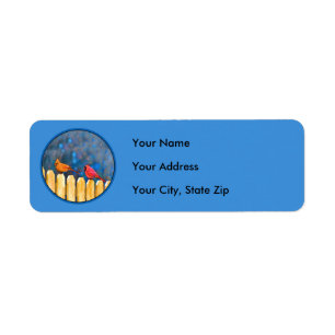 Etiqueta Cardeais na pintura de cerca - Arte original