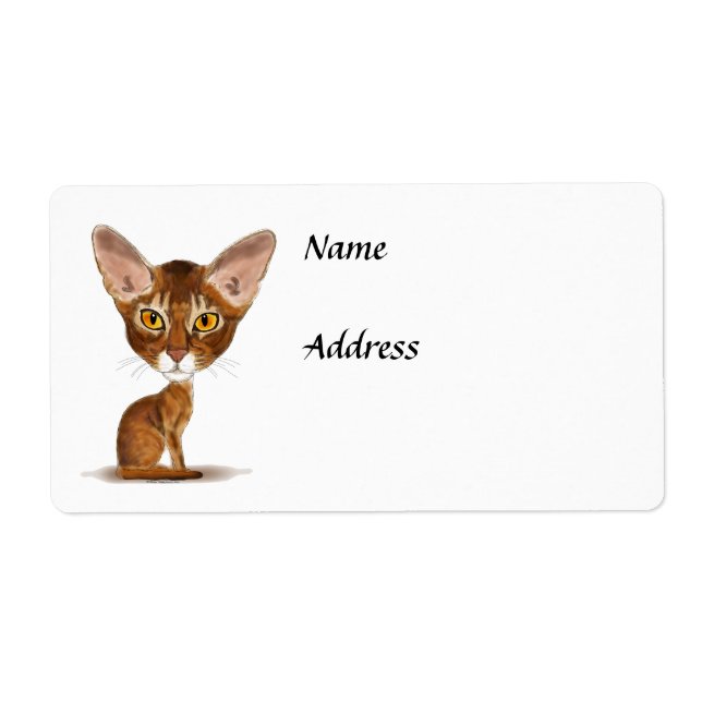 Etiqueta Caricatura Abissínia (Frente)