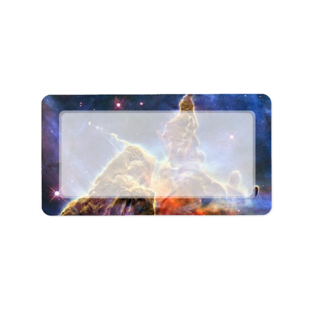 Etiqueta Carina Nebula (Telescópio Hubble) (Frente)