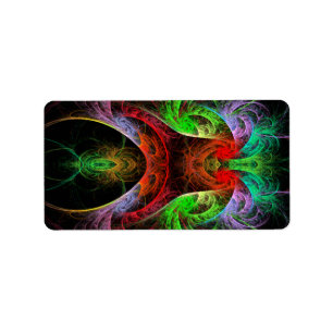Etiqueta Carnaval Abstrato Art