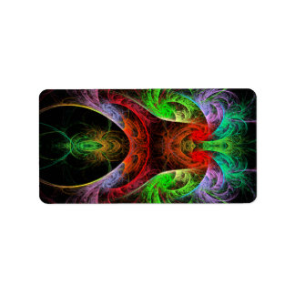 Etiqueta Carnaval Abstrato Art