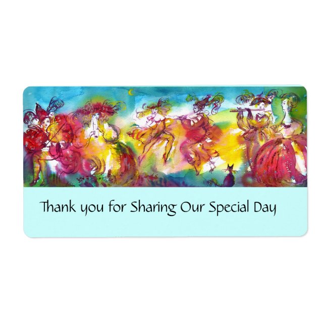 Etiqueta CARNIVAL NIGHT / Mascarada veneziana,Dance Music (Frente)