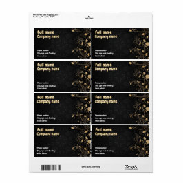 Etiqueta Cartão de visita padrão.