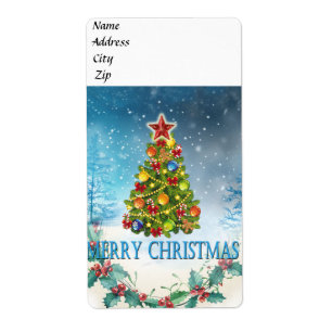 Etiqueta Cartão Feliz de Natal