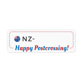 Etiqueta Cartão postal ID NZ Nova Zelândia