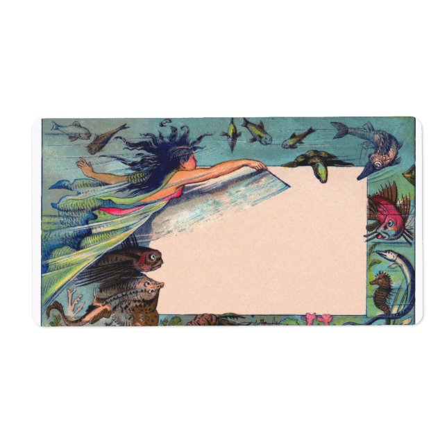 Etiqueta cartão sereia (Frente)