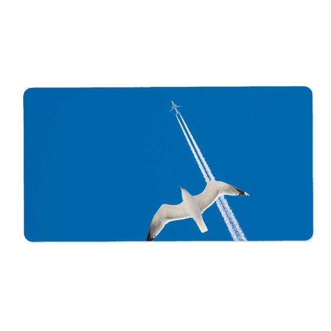 Etiqueta Carvoeiro e avião (Frente)