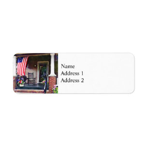 Etiqueta Casa com Betsy Ross Flag