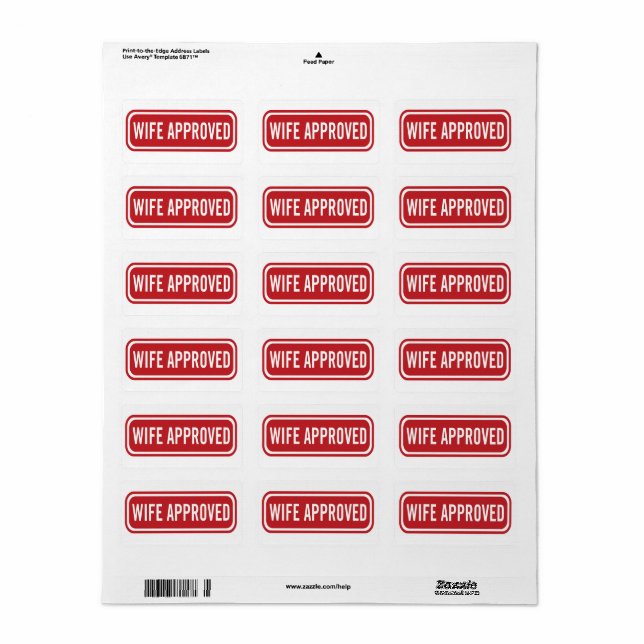 Etiqueta Casais aprovados pela Esposa (Toda a folha)