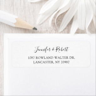Etiqueta Casal de Roteiro Personalizado Recém-casados Senho