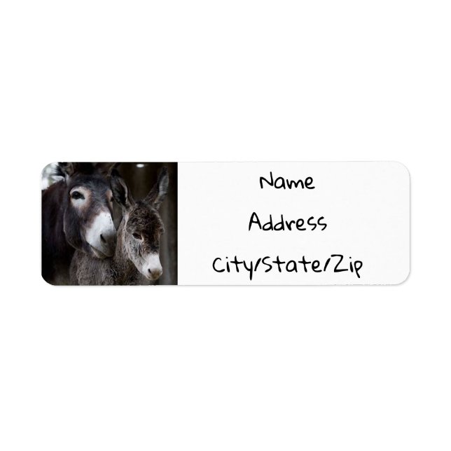 ETIQUETA ***CASAL DONKEY*** RÓTULO DO ENDEREÇO DE DEVOLUÇÃO (Frente)