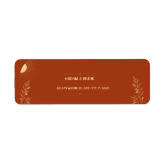 Etiqueta Casamento Boho Terracota