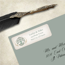 Etiqueta Casamento Celta Medieval Fantástico