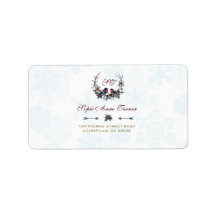 Casamento Chic Berries Bullfinch Winter Wreath