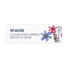 Etiqueta Casamento com Flora Pintada