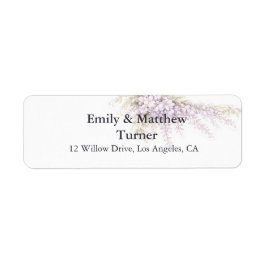 Etiqueta Casamento com Wisteria Regency