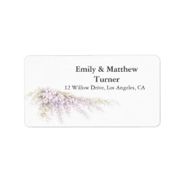 Etiqueta Casamento com Wisteria Regency